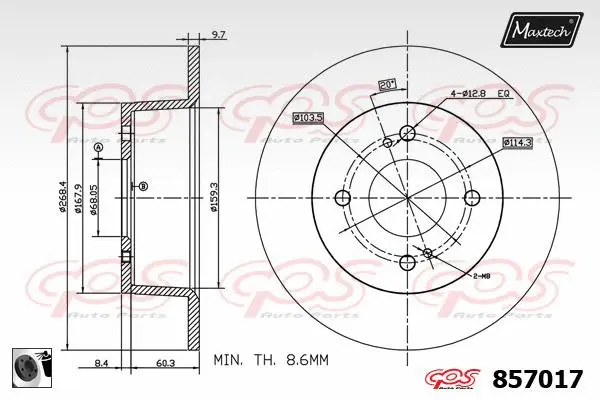 Piston, brake caliper (72943032)