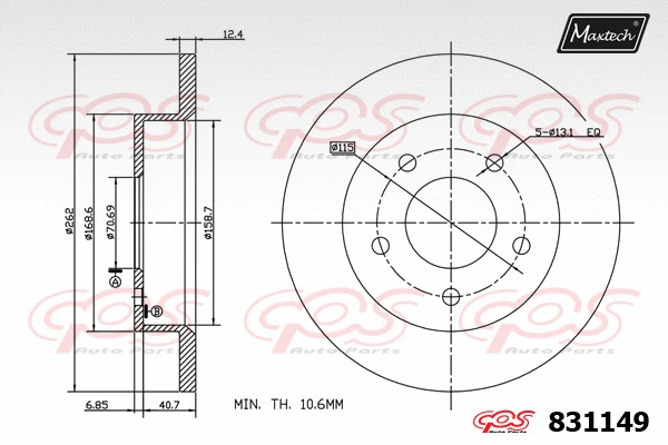 Repair Kit, brake caliper (70200767)