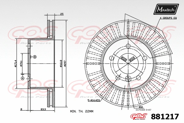 Brake Disc (875603)
