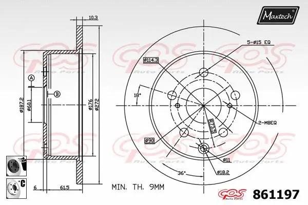 Guide Sleeve Kit, brake caliper (70160084)
