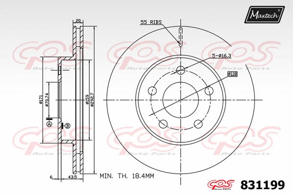 Brake Disc (827031)
