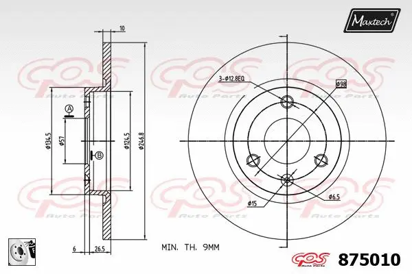 Guide Bolt, brake caliper (71810097)