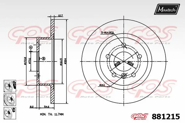 Repair Kit, brake caliper (70200562)