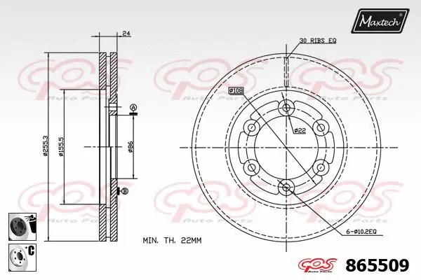 Piston, brake caliper (72948015)