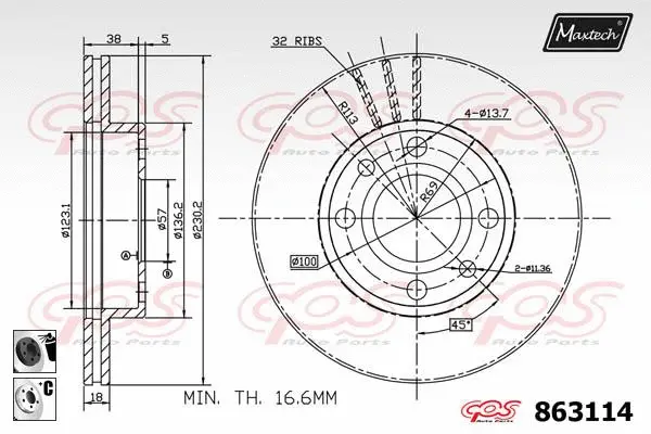 Brake Disc (861264)