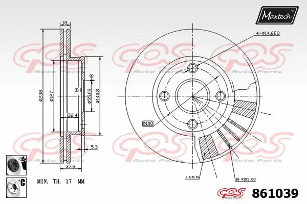 Brake Disc (861004)