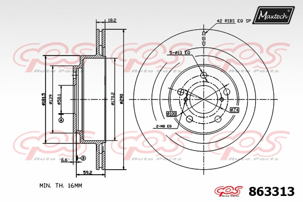 Brake Caliper (6261024)