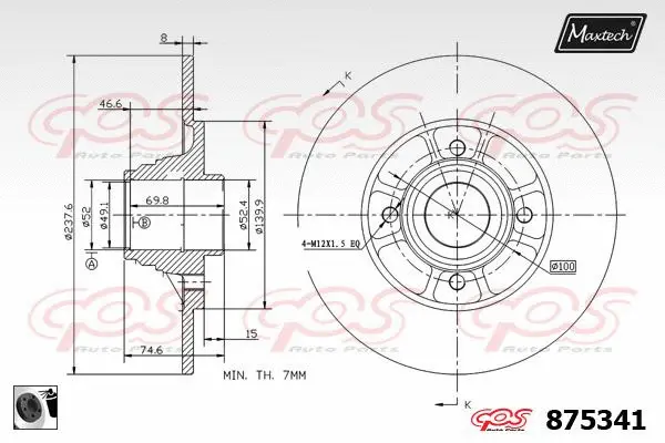 Brake Caliper (6261023)