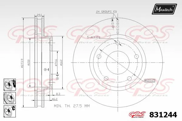 Brake Disc (827025)