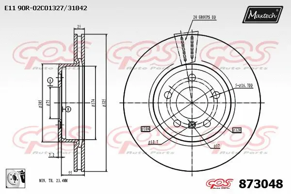 Seal, brake caliper piston (70180301)