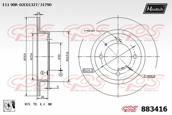 Piston, brake caliper (72941009)