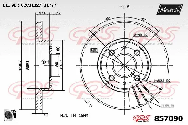 Brake Caliper (6255006)