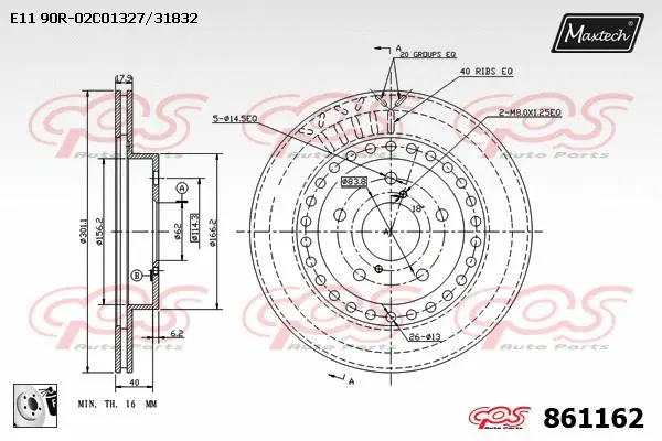 Piston, brake caliper (72948054)