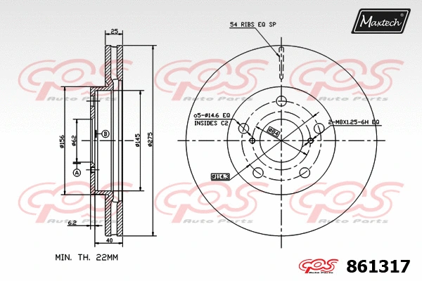 Brake Disc (861206)