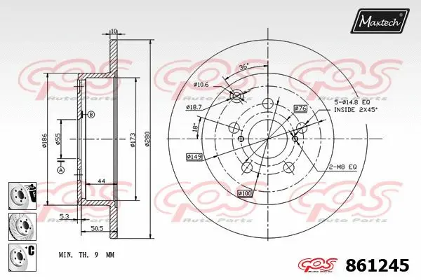 Brake Caliper (6252001)