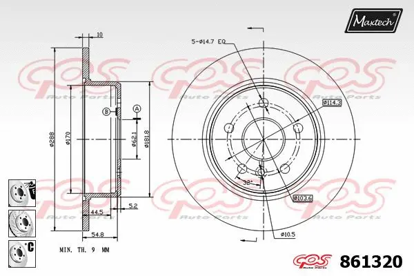 Repair Kit, brake caliper (70203039)