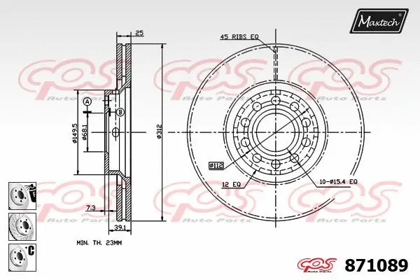 Brake Caliper (6256005)