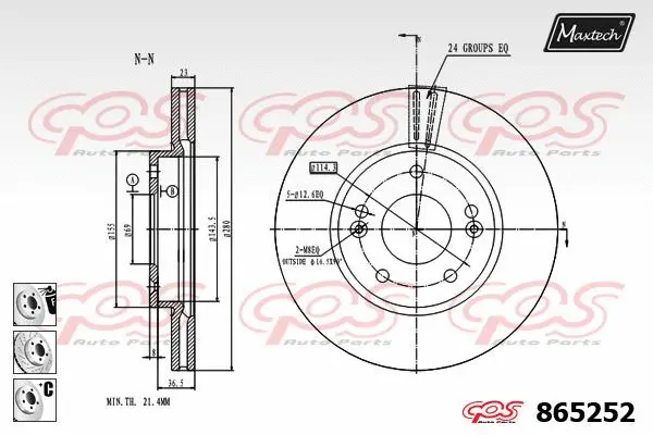 Repair Kit, brake caliper (70200697)