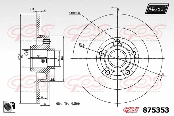 Seal, brake caliper piston (70180147)