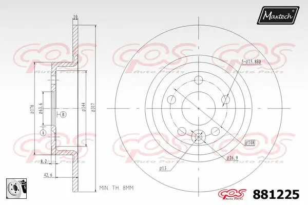 Guide Sleeve Kit, brake caliper (70160015)