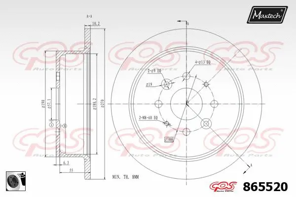 Piston, brake caliper (72954028)