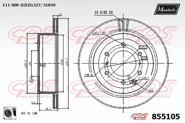 Brake Disc (857091)
