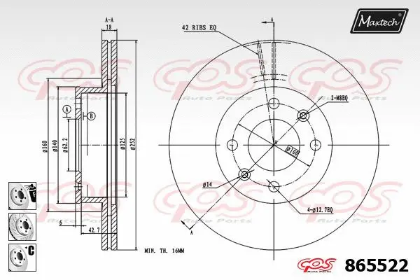 Repair Kit, brake caliper (70200342)