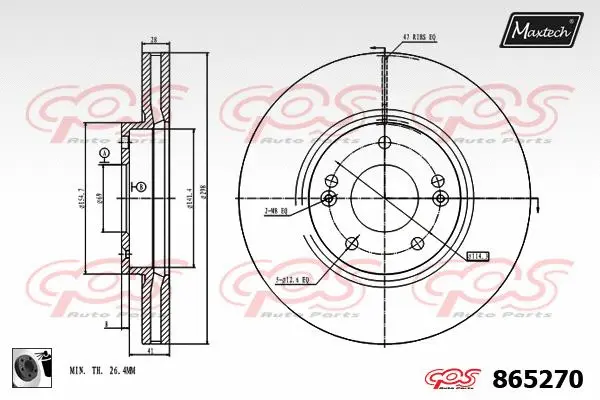 Seal, brake caliper piston (70180220)