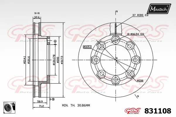 Repair Kit, brake caliper (70200766)