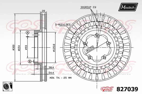 Piston, brake caliper (72960008)