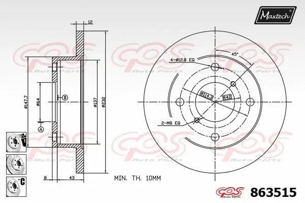 Piston, brake caliper (72960028)