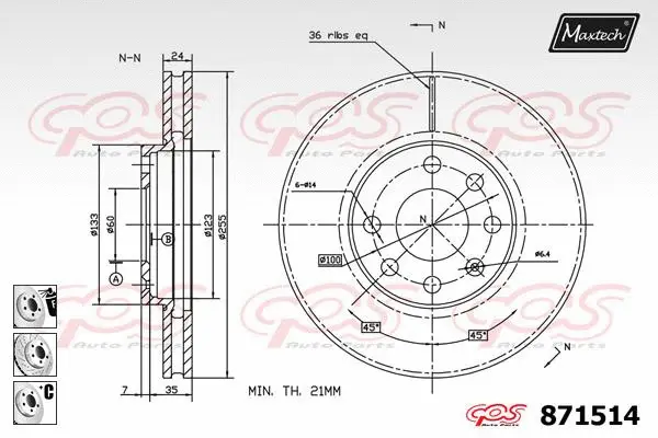 Seal, brake caliper piston (70180347)