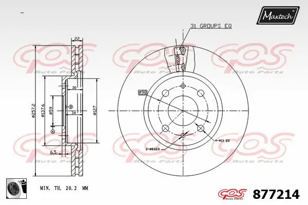 Repair Kit, brake caliper (70200384)