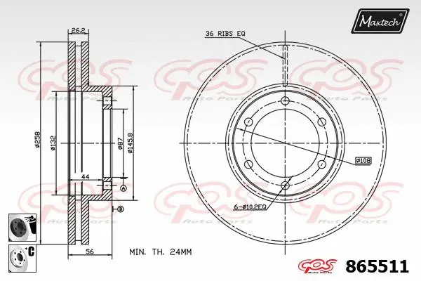 Repair Kit, brake caliper (70200673)