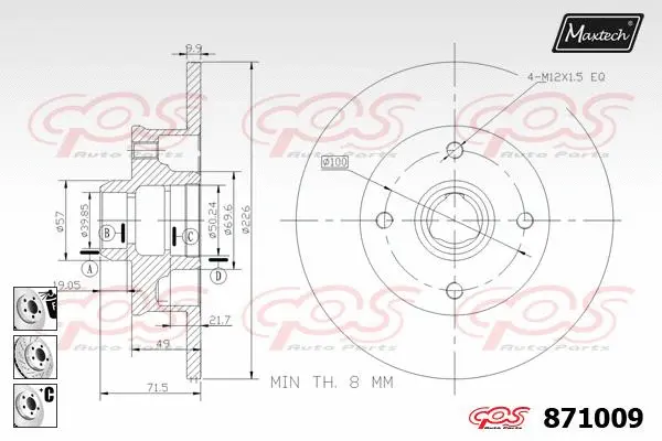 Repair Kit, brake caliper (70200474)