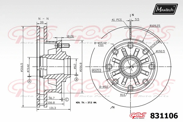 Repair Kit, brake caliper (70200268)