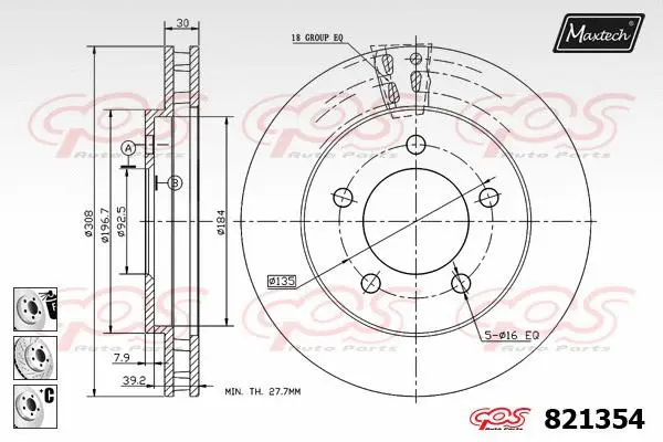 Repair Kit, brake caliper (70203042)