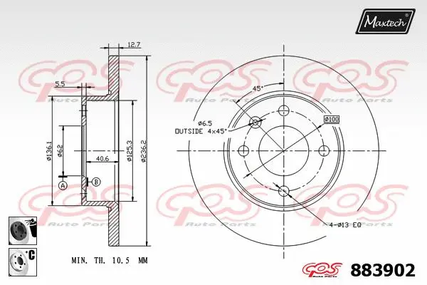 Brake Caliper (6261021)