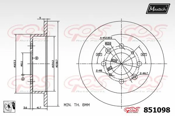 Guide Bolt, brake caliper (71810011)