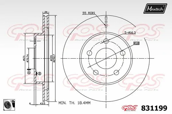 Brake Caliper (6283406)
