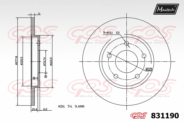 Brake Disc (827034)