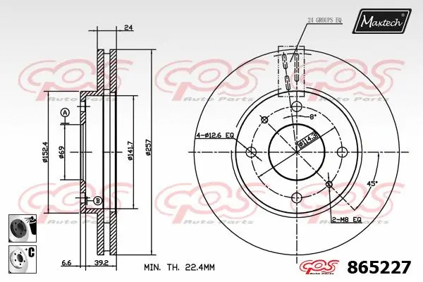 Piston, brake caliper (72938018)