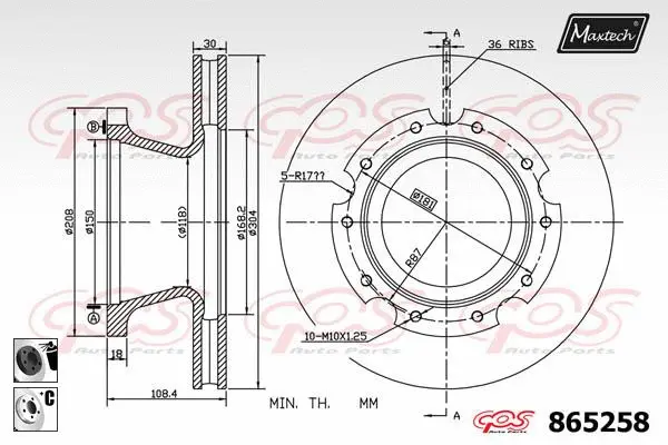 Repair Kit, brake caliper (70200345)