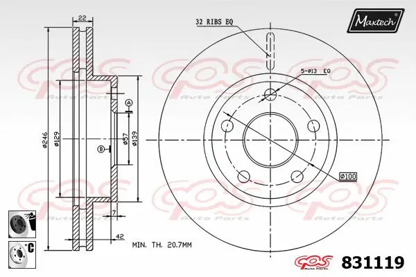 Brake Disc (855099)