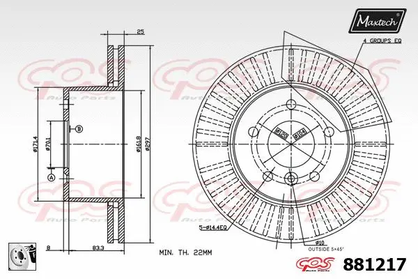 Piston, brake caliper (72940014)