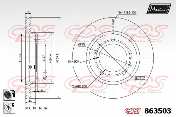 Steering Knuckle, wheel suspension (5271032)
