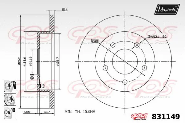 Brake Caliper (6256003)