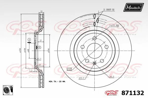 Guide Bolt, brake caliper (71810112)