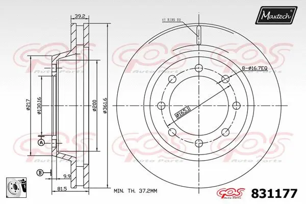 Seal, brake caliper piston (70180336)