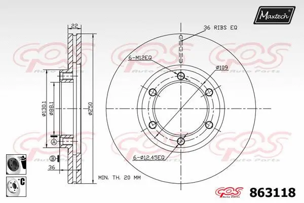 Repair Kit, brake caliper (70203018)